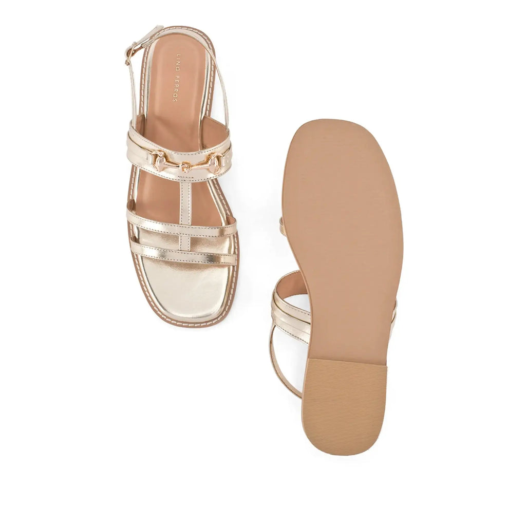Gaga Glint Gold Flats - Lino Perros