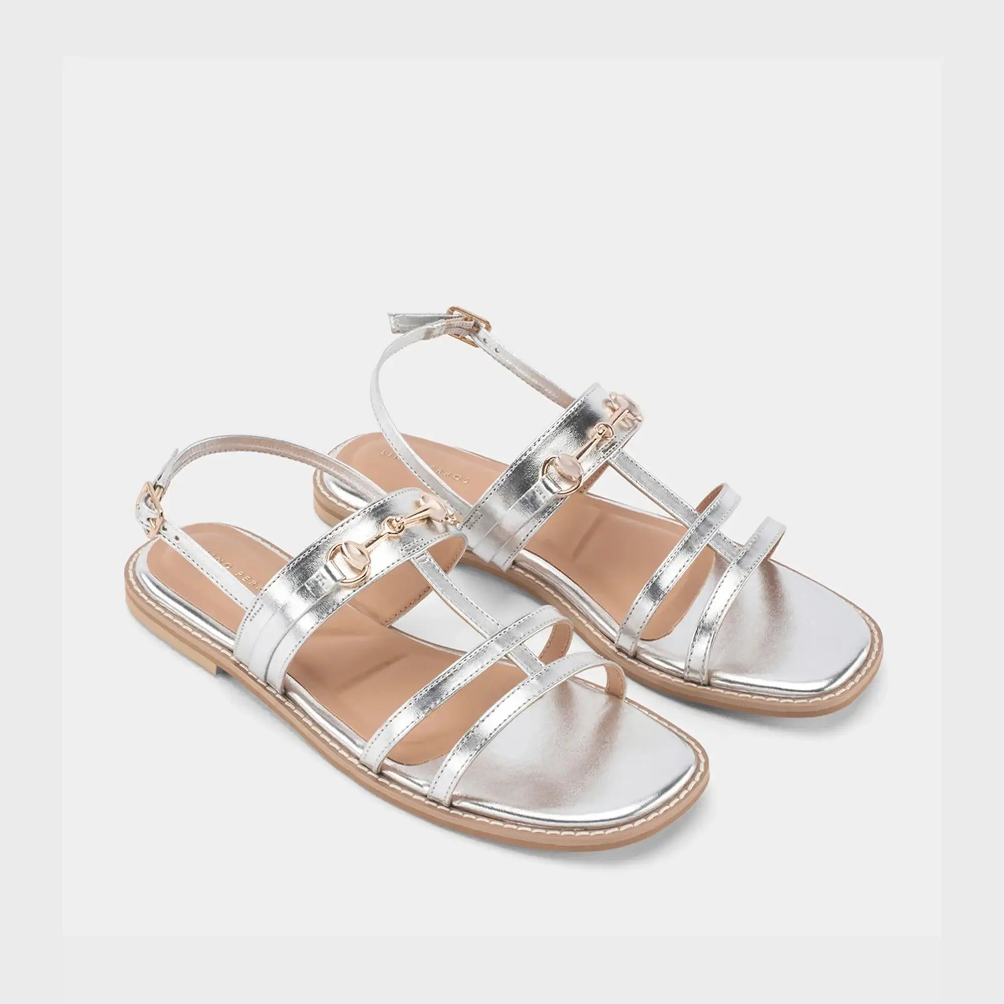 Gaga Glint Silver Flats - Lino Perros