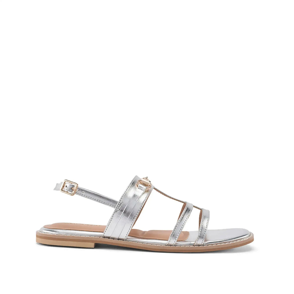 Gaga Glint Silver Flats - Lino Perros