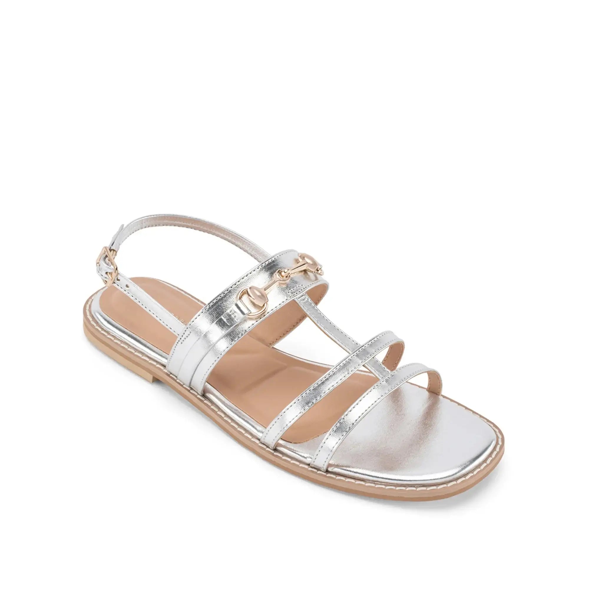 Gaga Glint Silver Flats - Lino Perros