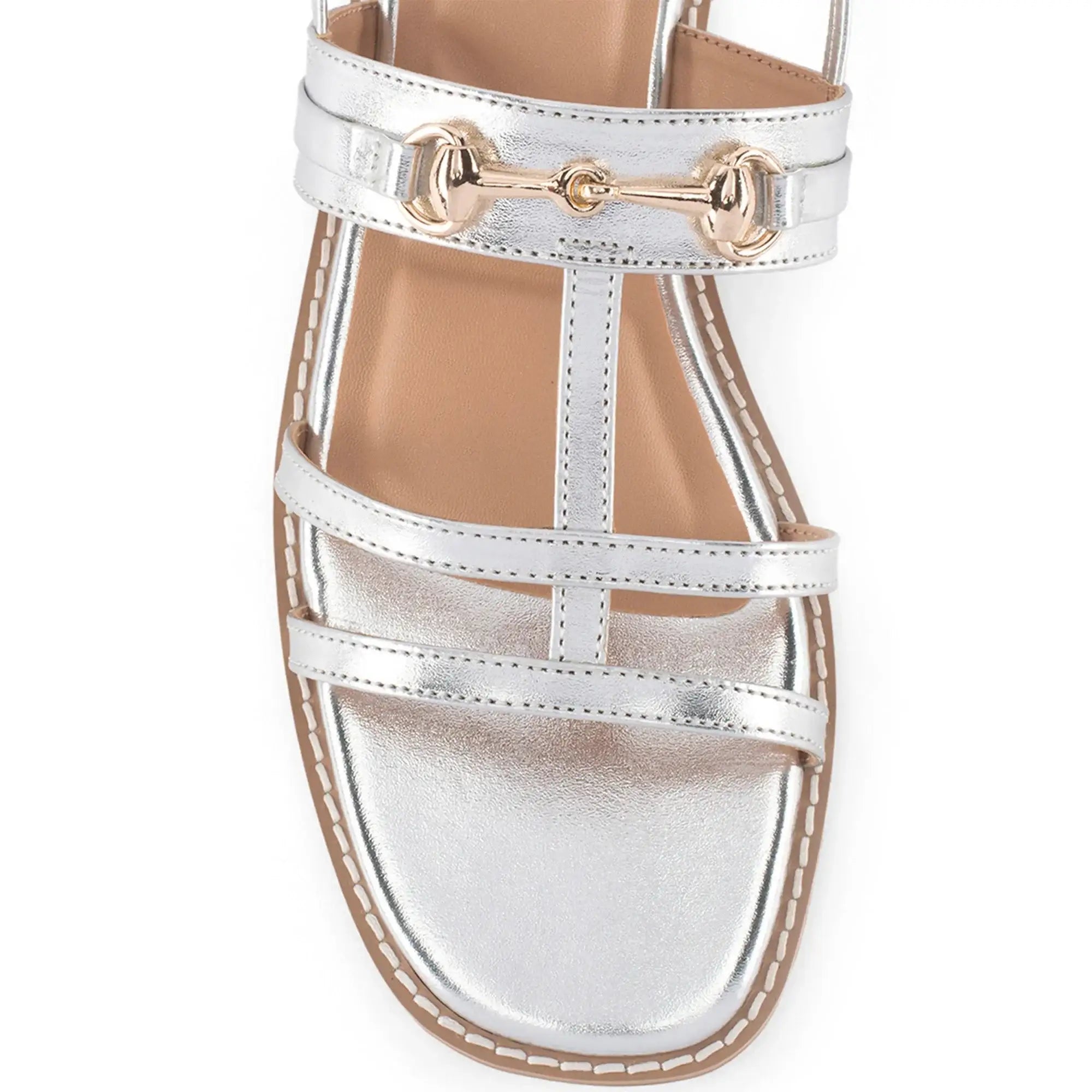 Gaga Glint Silver Flats - Lino Perros