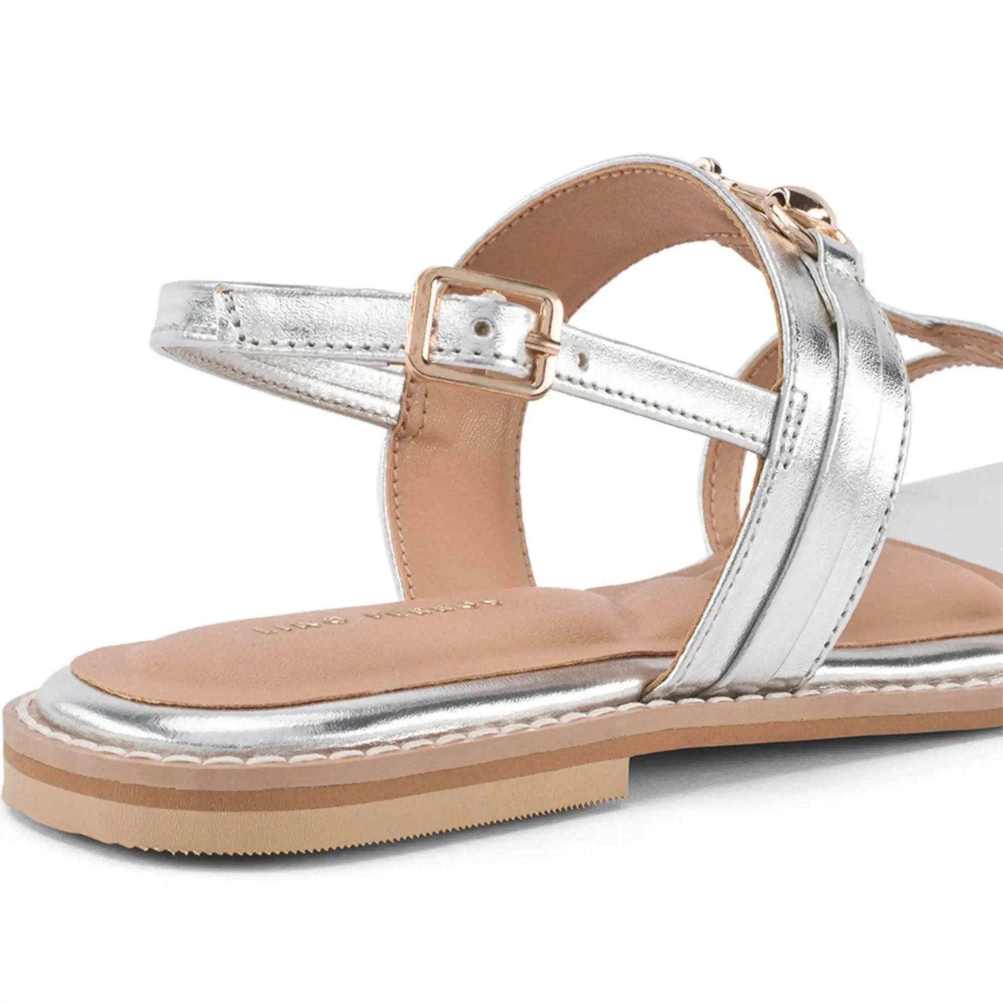 Gaga Glint Silver Flats - Lino Perros