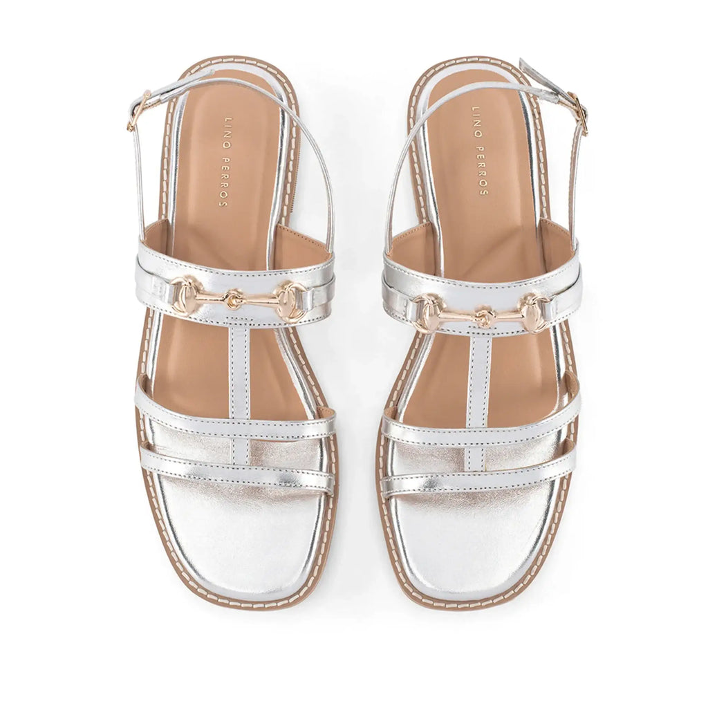 Gaga Glint Silver Flats - Lino Perros