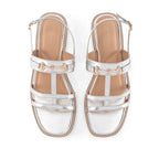 Gaga Glint Silver Flats - Lino Perros
