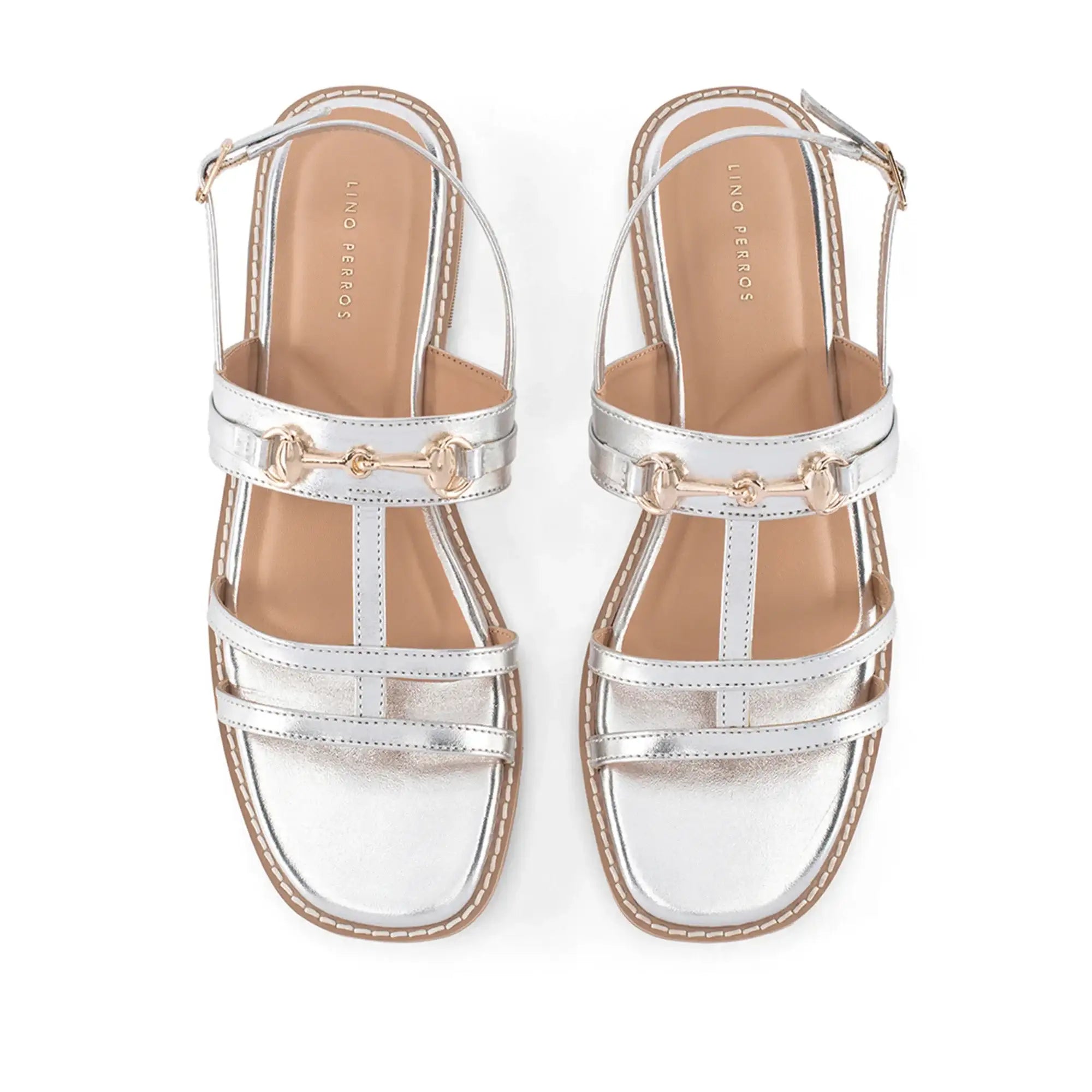 Gaga Glint Silver Flats - Lino Perros