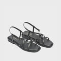 Victoria Rose Black Flats - Lino Perros