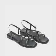 Victoria Rose Black Flats