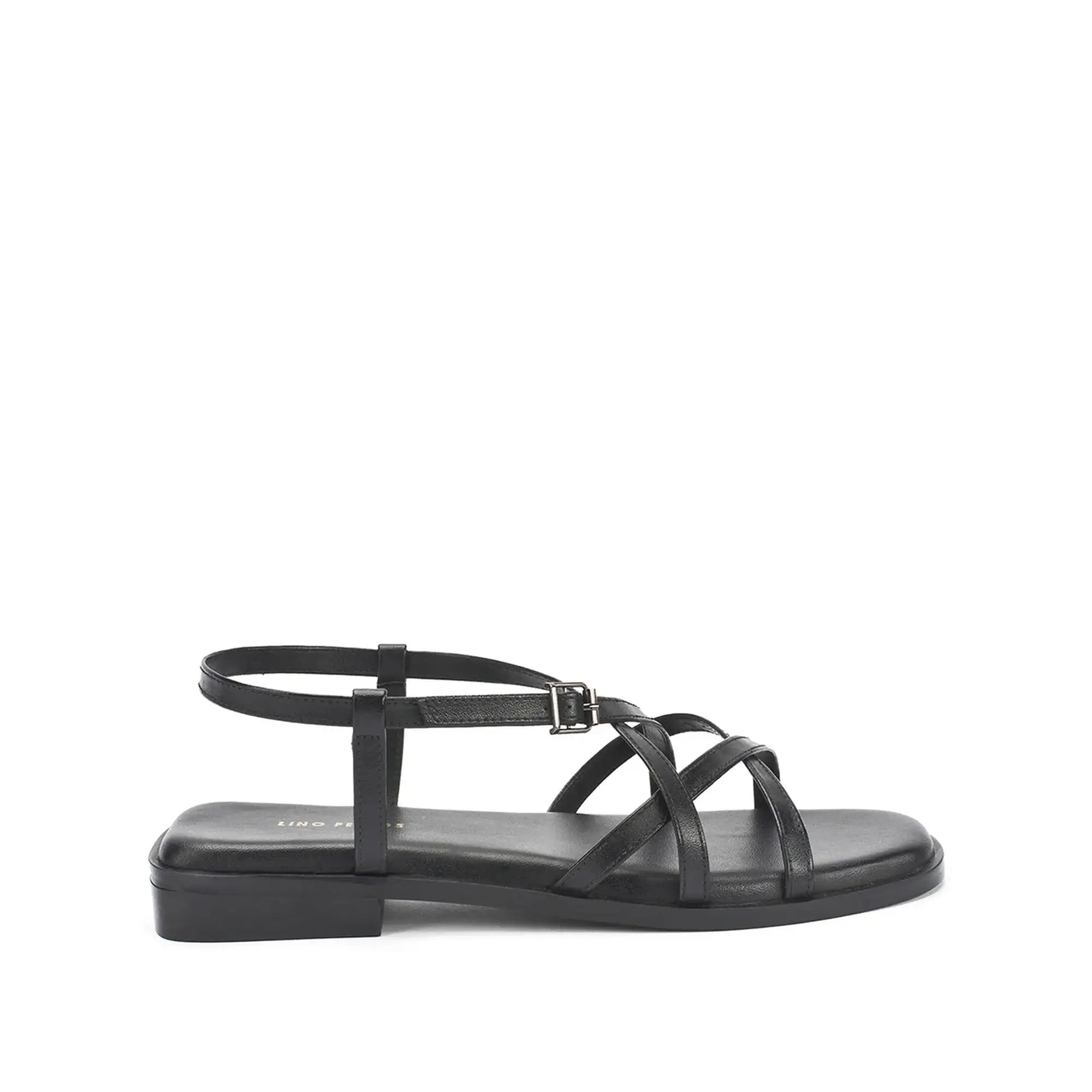 Victoria Rose Black Flats - Lino Perros