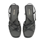 Victoria Rose Black Flats - Lino Perros