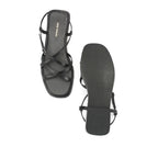 Victoria Rose Black Flats - Lino Perros