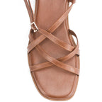 Victoria Rose Tan Flats - Lino Perros