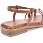 Victoria Rose Tan Flats - Lino Perros