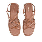 Victoria Rose Tan Flats - Lino Perros