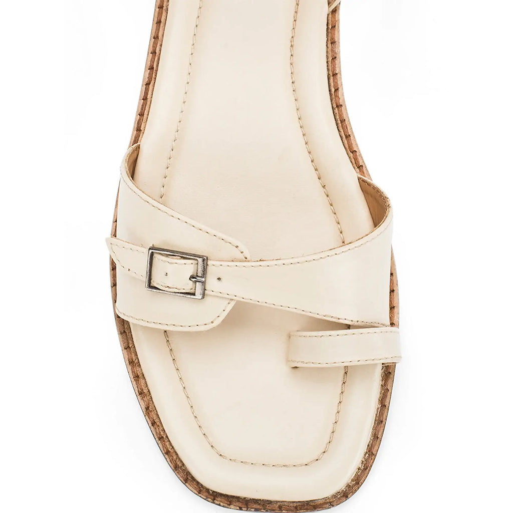 Gabbana Dot Off-White Flats - Lino Perros