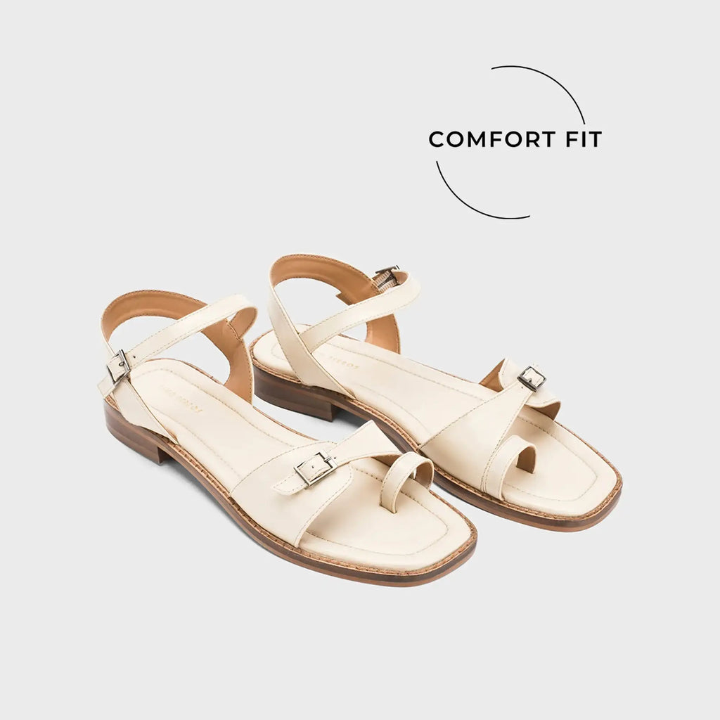 Gabbana Dot Off-White Flats - Lino Perros