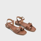 Gabbana Dot Tan Flats - Lino Perros