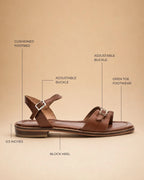Gabbana Dot Tan Flats - Lino Perros