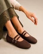 Hepburn Eve Brown Flats - Lino Perros