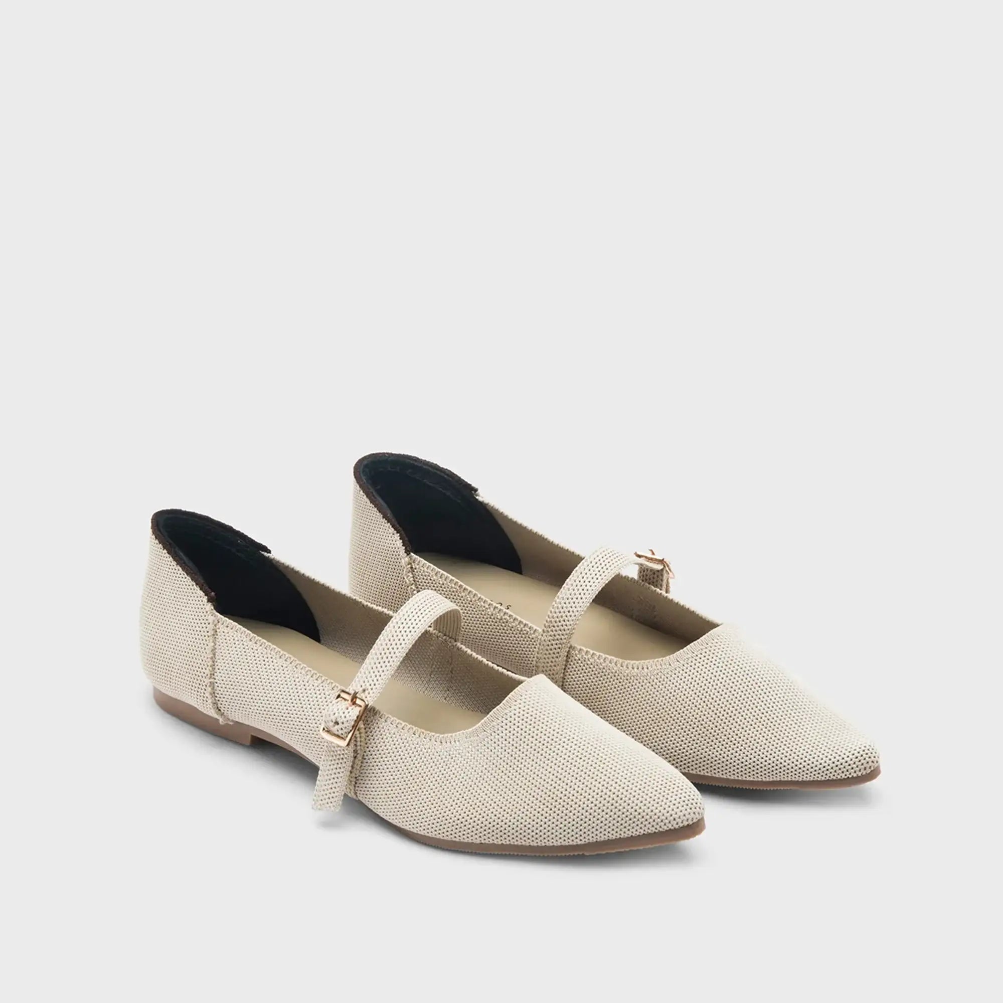Hepburn Ada Off-White Flats - Lino Perros