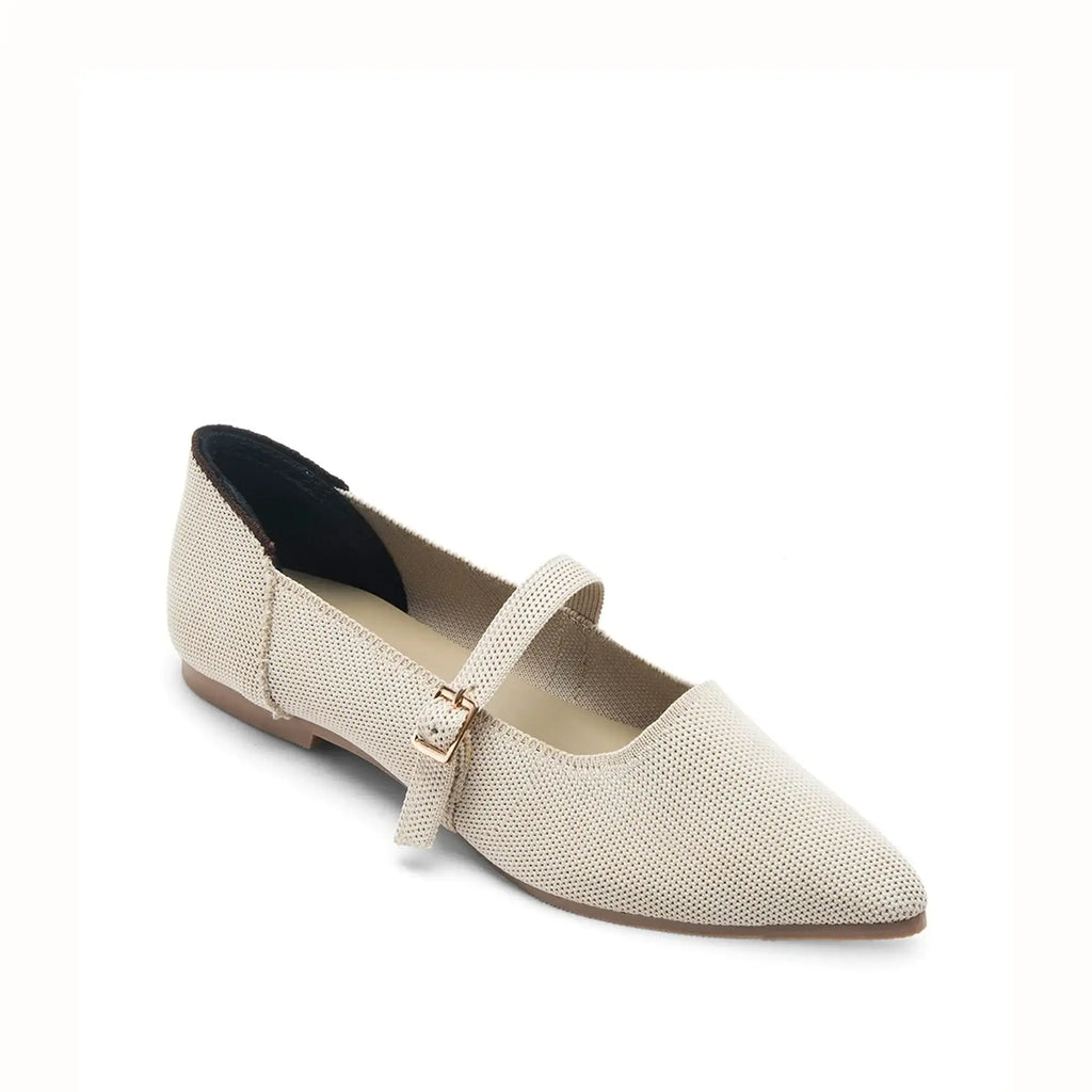Hepburn Ada Off-White Flats - Lino Perros