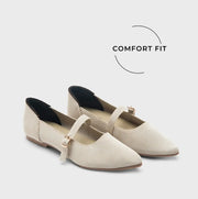 Hepburn Ada Off-White Flats