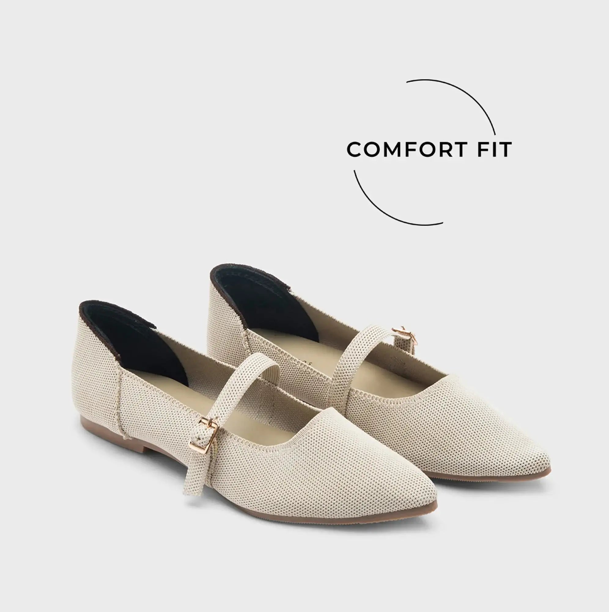 Hepburn Ada Off-White Flats - Lino Perros