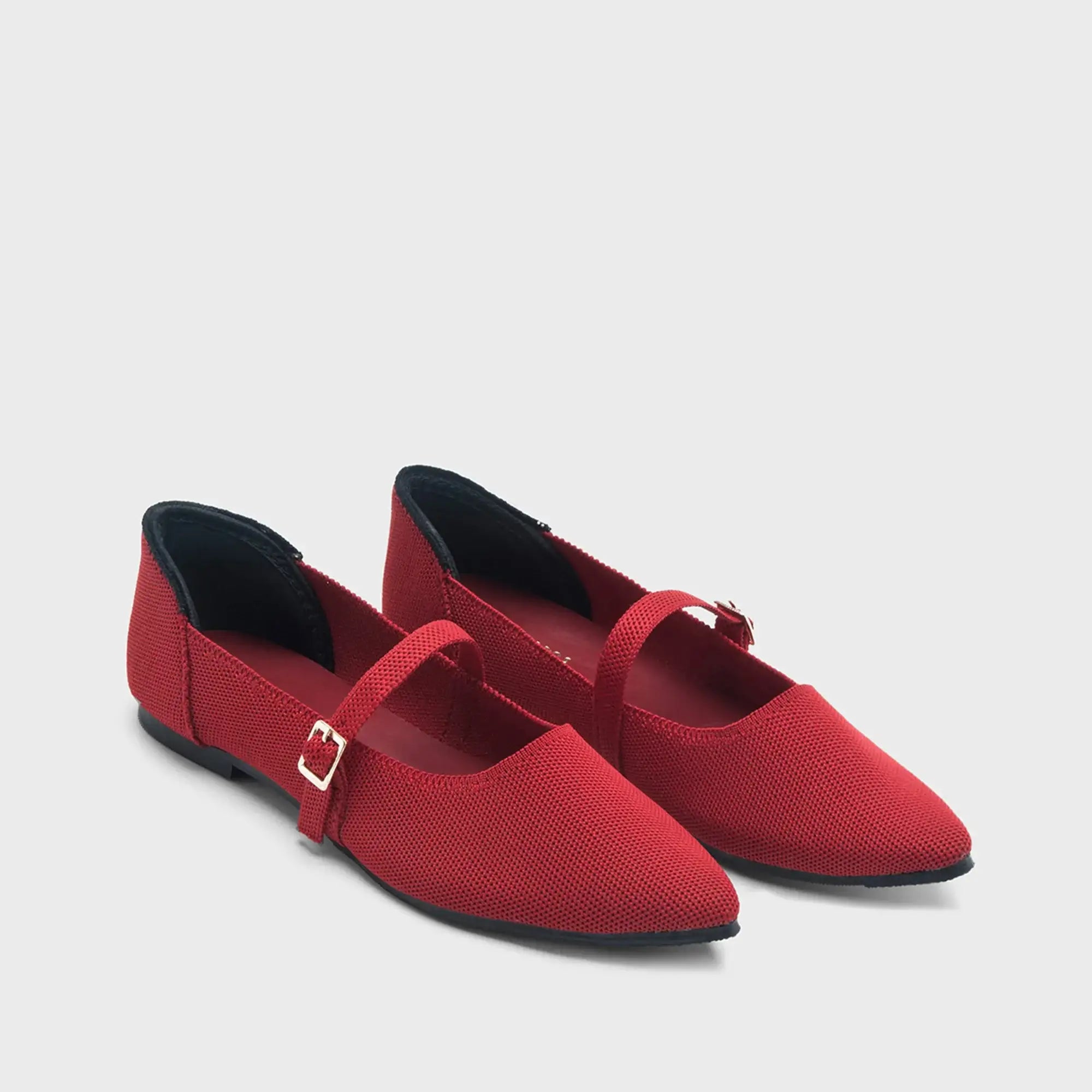 Hepburn Ada Red Flats - Lino Perros