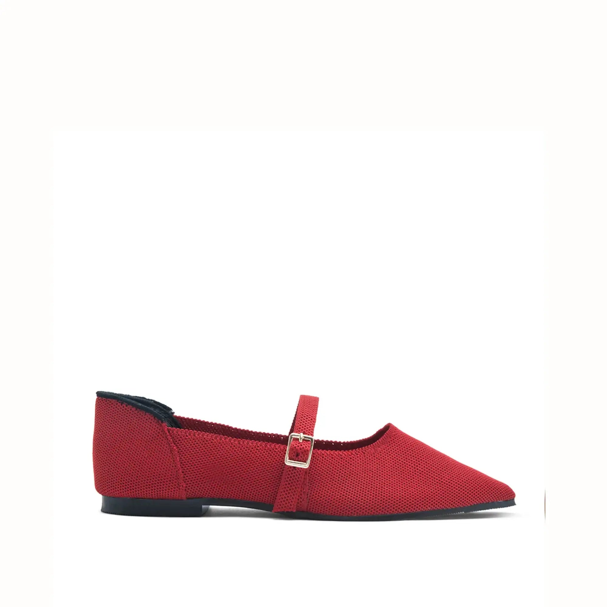 Hepburn Ada Red Flats - Lino Perros