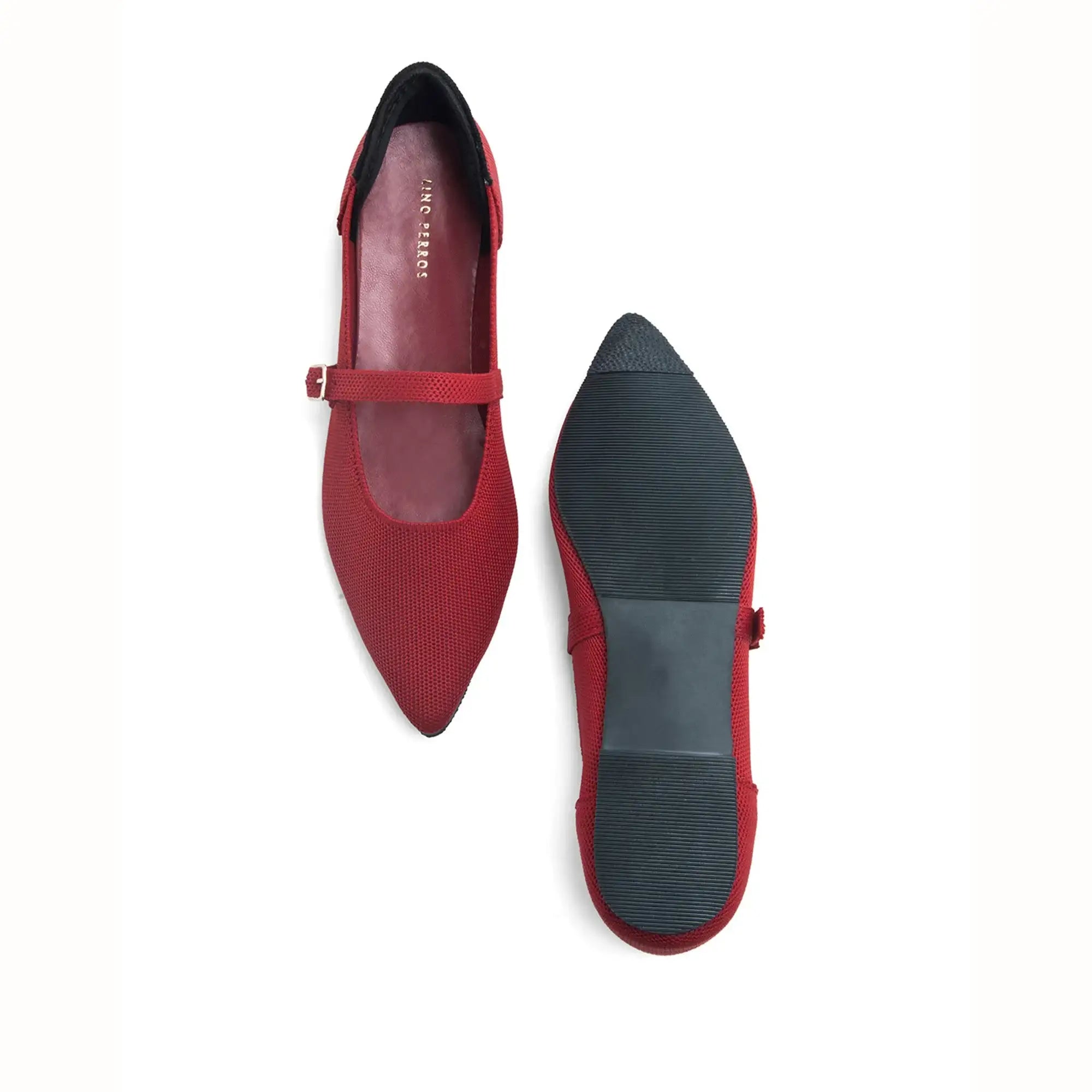 Hepburn Ada Red Flats - Lino Perros