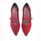 Hepburn Ada Red Flats - Lino Perros