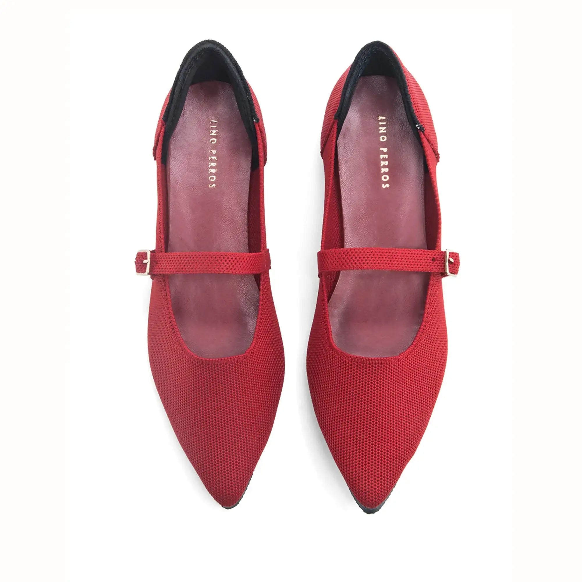 Hepburn Ada Red Flats - Lino Perros