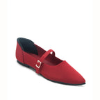 Hepburn Ada Red Flats - Lino Perros