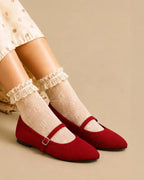 Hepburn Ada Red Flats