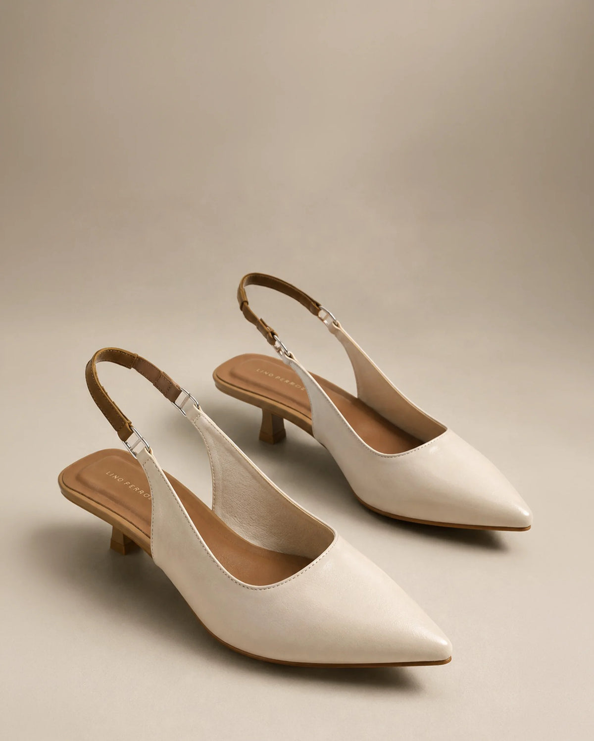 Gaga Lila Off-White Heels - Lino Perros
