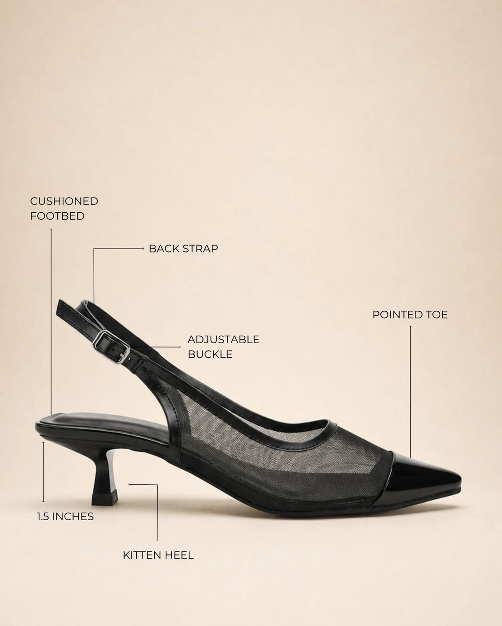 Gaga Nell Black Heels - Lino Perros