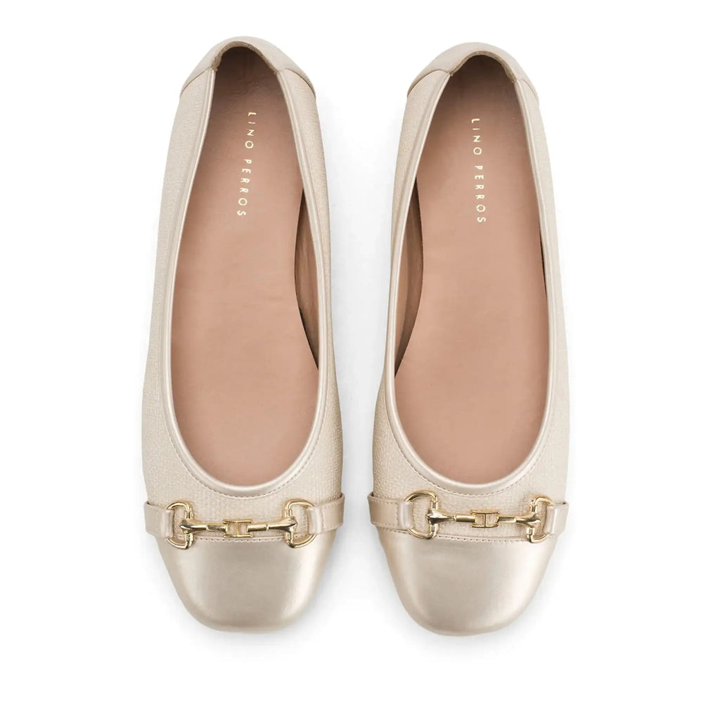 Hepburn May Beige Flats - Lino Perros