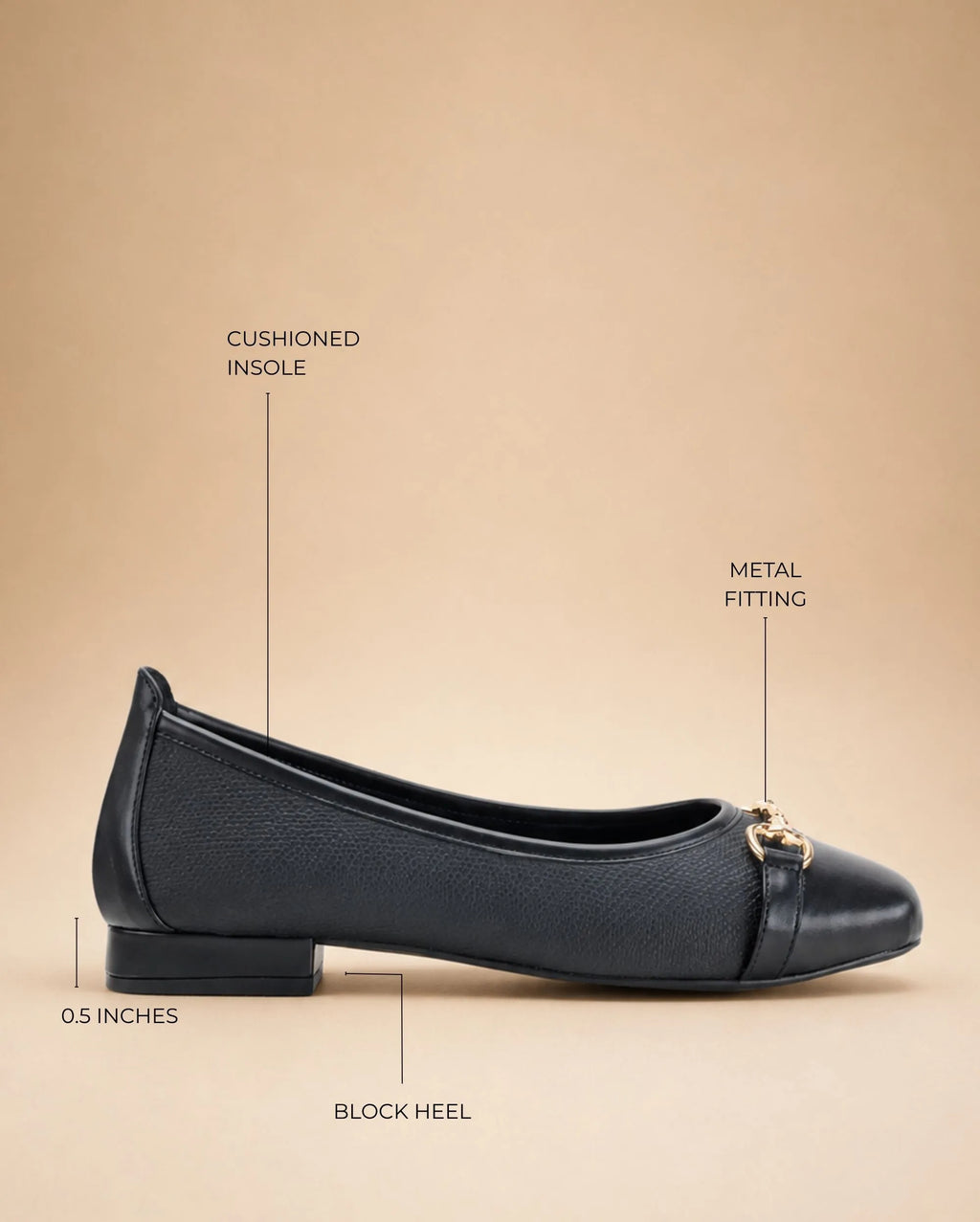 Hepburn May Black Flats - Lino Perros