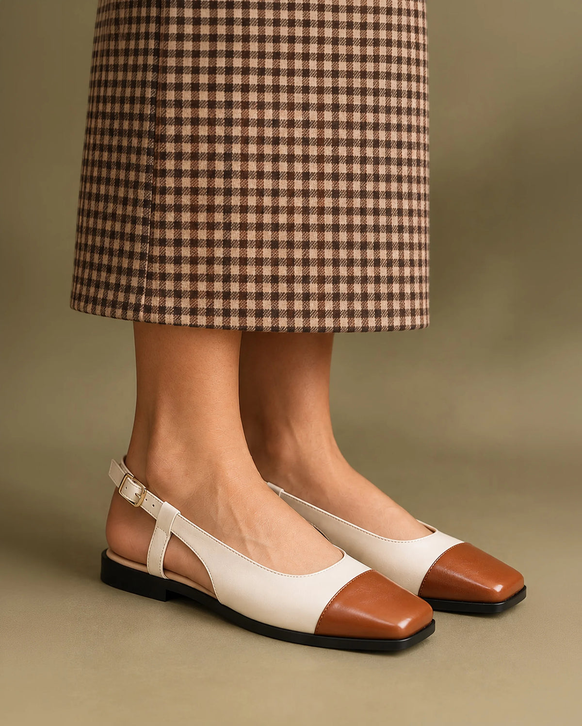 Hepburn Anna Off-White Flats - Lino Perros