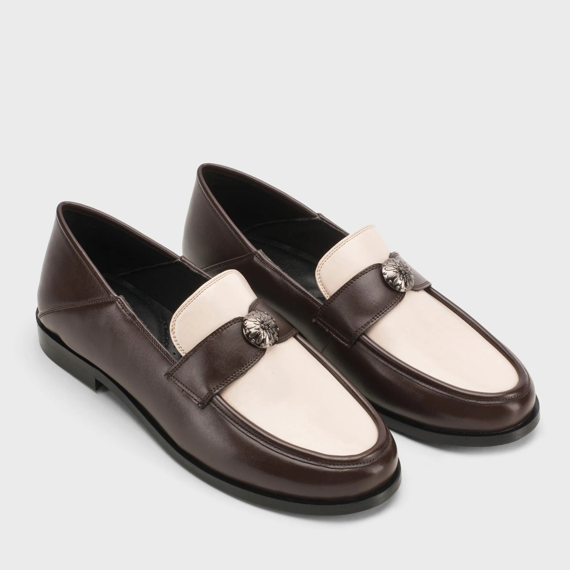 Ava Bess Brown Loafers - Lino Perros