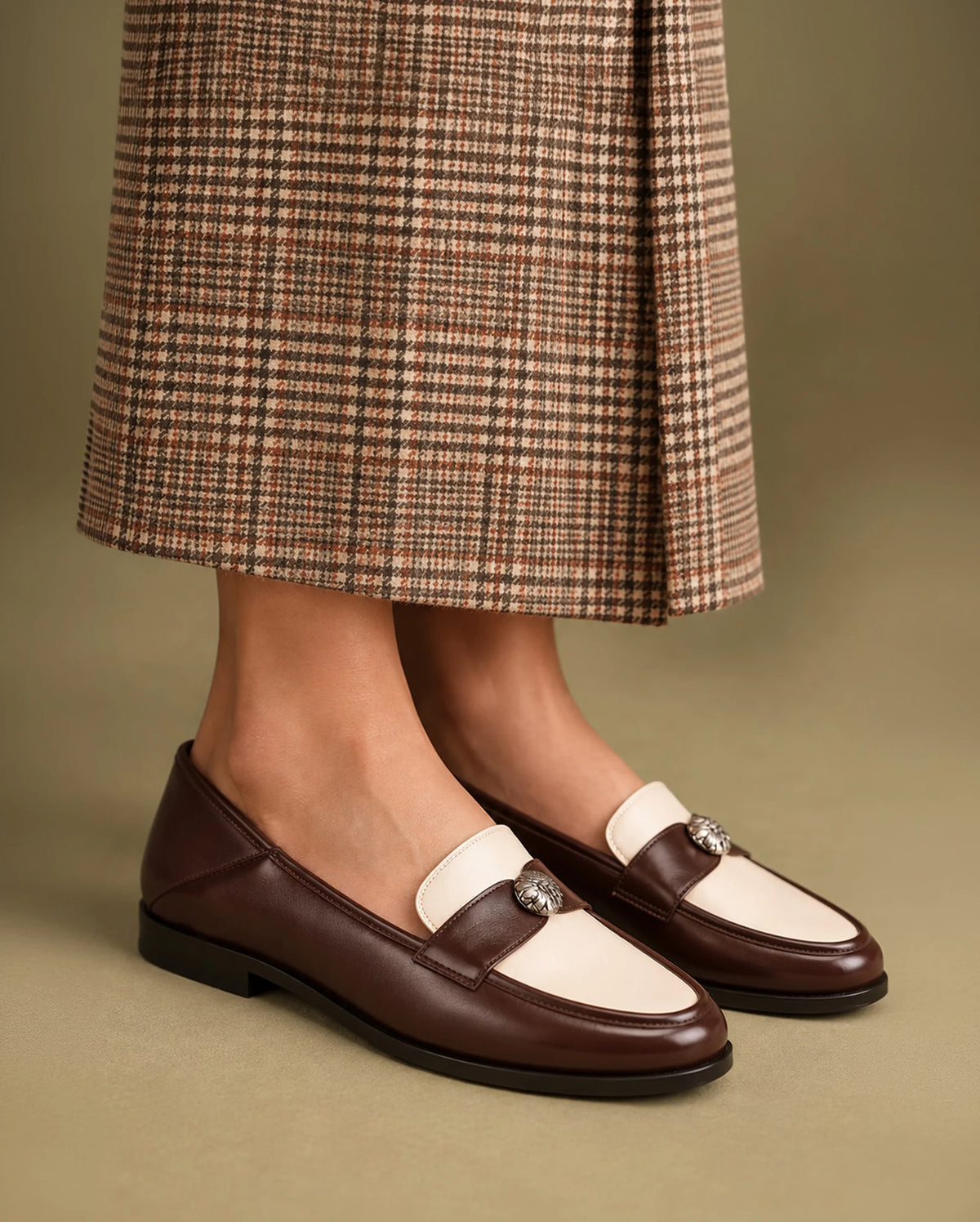 Ava Bess Brown Loafers - Lino Perros
