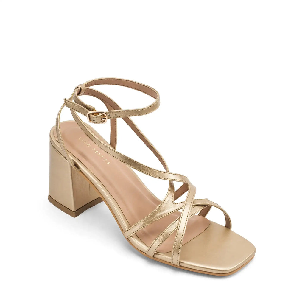 Gabbana Mae Gold Heels - Lino Perros