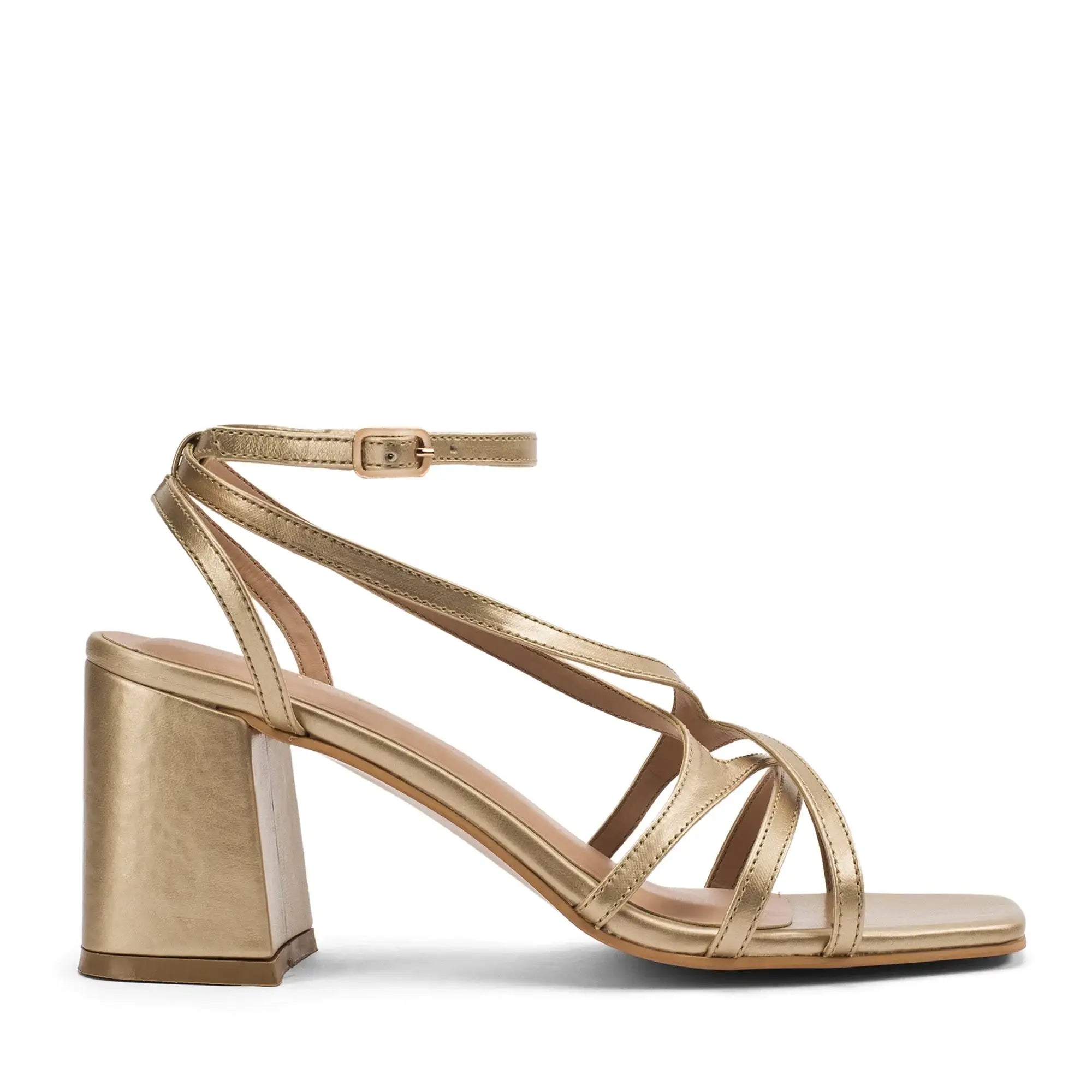 Gabbana Mae Gold Heels - Lino Perros