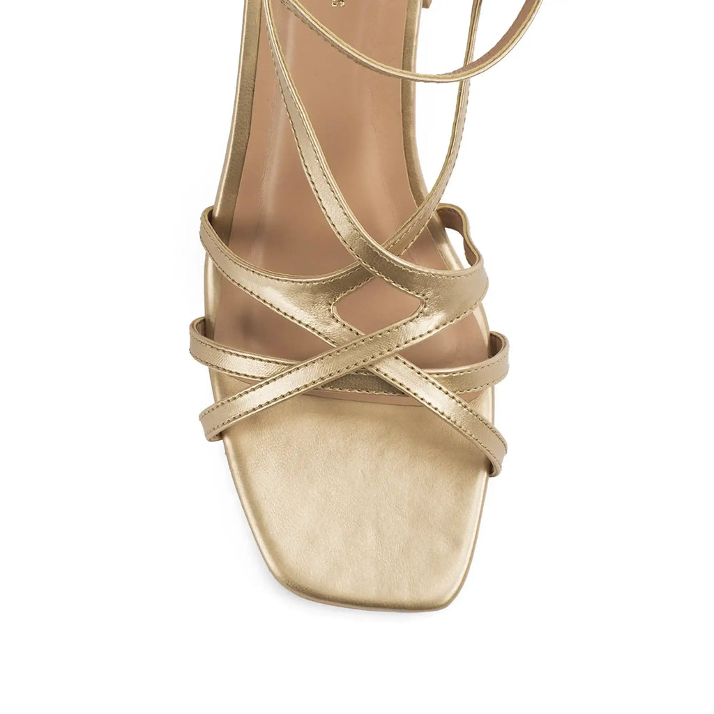 Gabbana Mae Gold Heels - Lino Perros