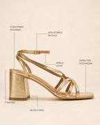 Gabbana Mae Gold Heels - Lino Perros