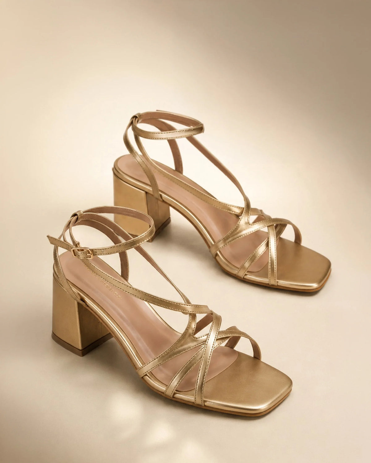Gabbana Mae Gold Heels - Lino Perros