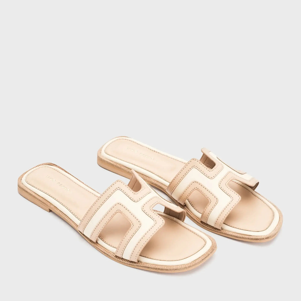 Mary Lina Beige Flats - Lino Perros