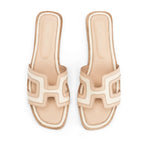 Mary Lina Beige Flats - Lino Perros