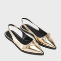 Hepburn Solene Gold Heels - Lino Perros