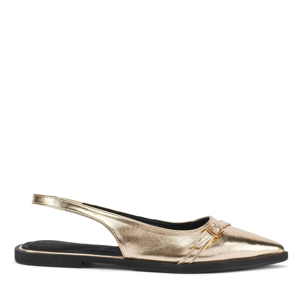 Hepburn Solene Gold Heels - Lino Perros