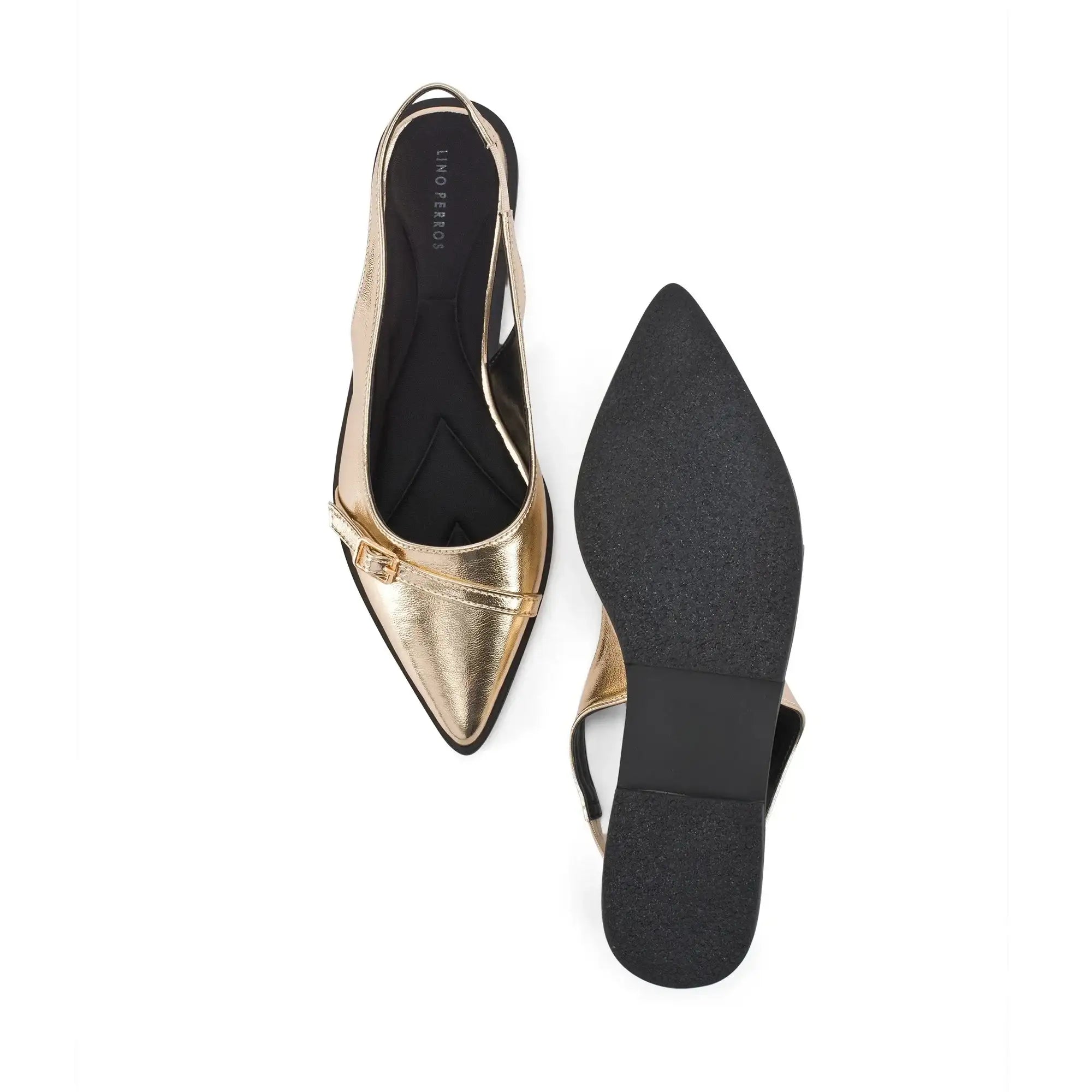 Hepburn Solene Gold Heels - Lino Perros